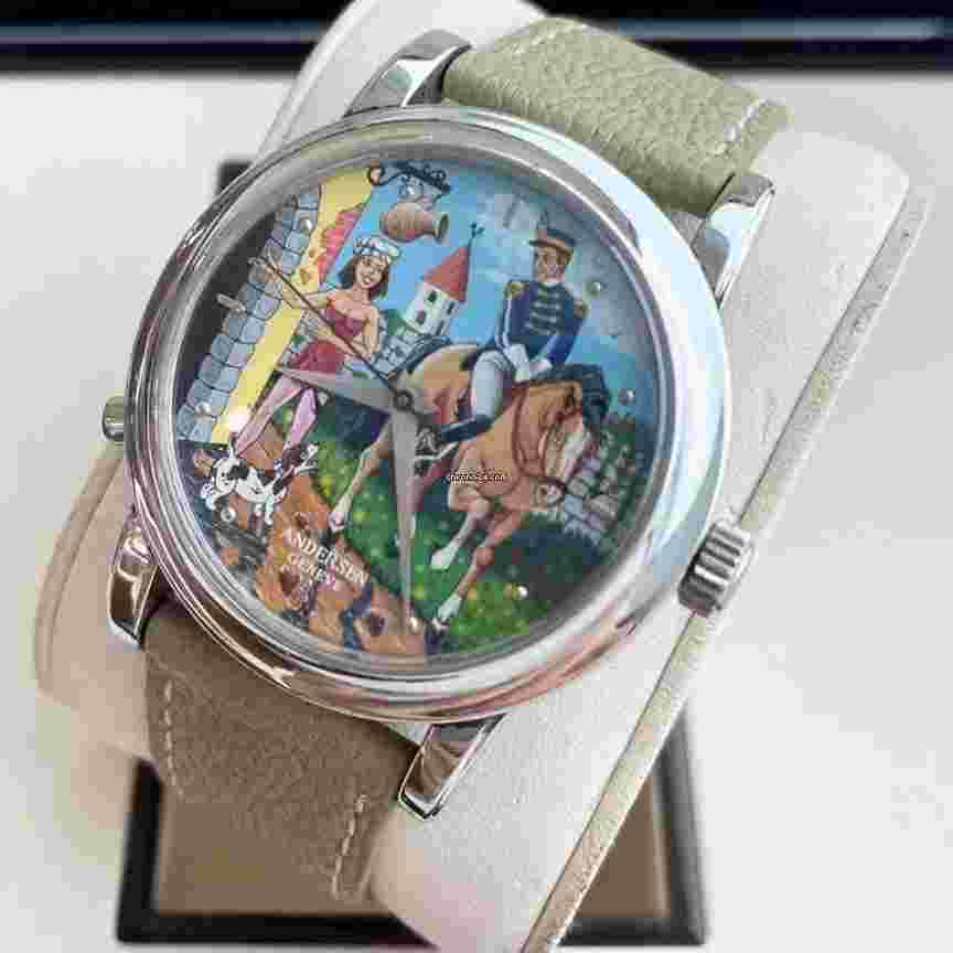 Andersen Genève Platinum Enamel Spring Palace Watch 38MM