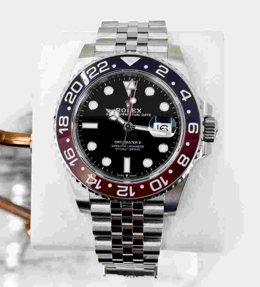 Rolex GMT-Master II
40mm Stainless Steel "Pepsi" Jubilee Bracelet 126710BLRO