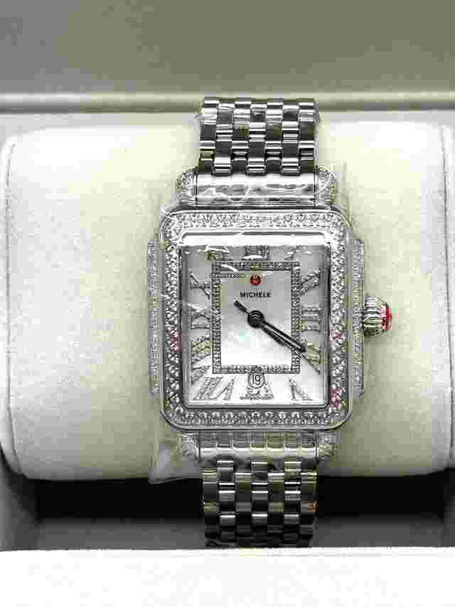 Michele Deco
                           
                                 Madison Pink Sapphire Limited Edition Steel Watch MWW06T000268