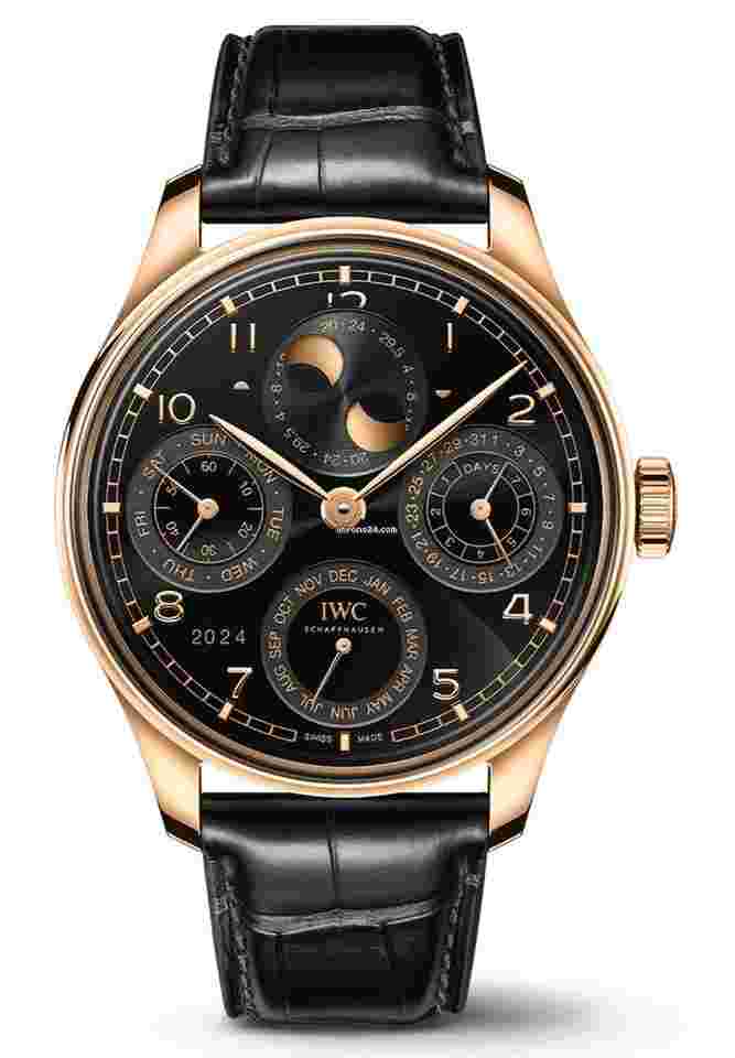 IWC Portuguese Perpetual Calendar
                           
                                 Portugieser Perpetual Calendar 44 Armor Gold Black Alligator Men’s Watch IW503702