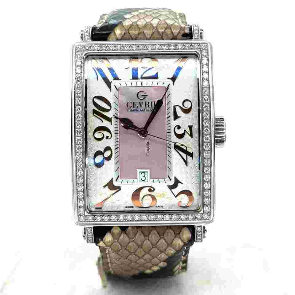 Gevril
                           
                                 Avenue of Americas Glamour Automatic 34mm Stainless Steel Ladies 6209RL
