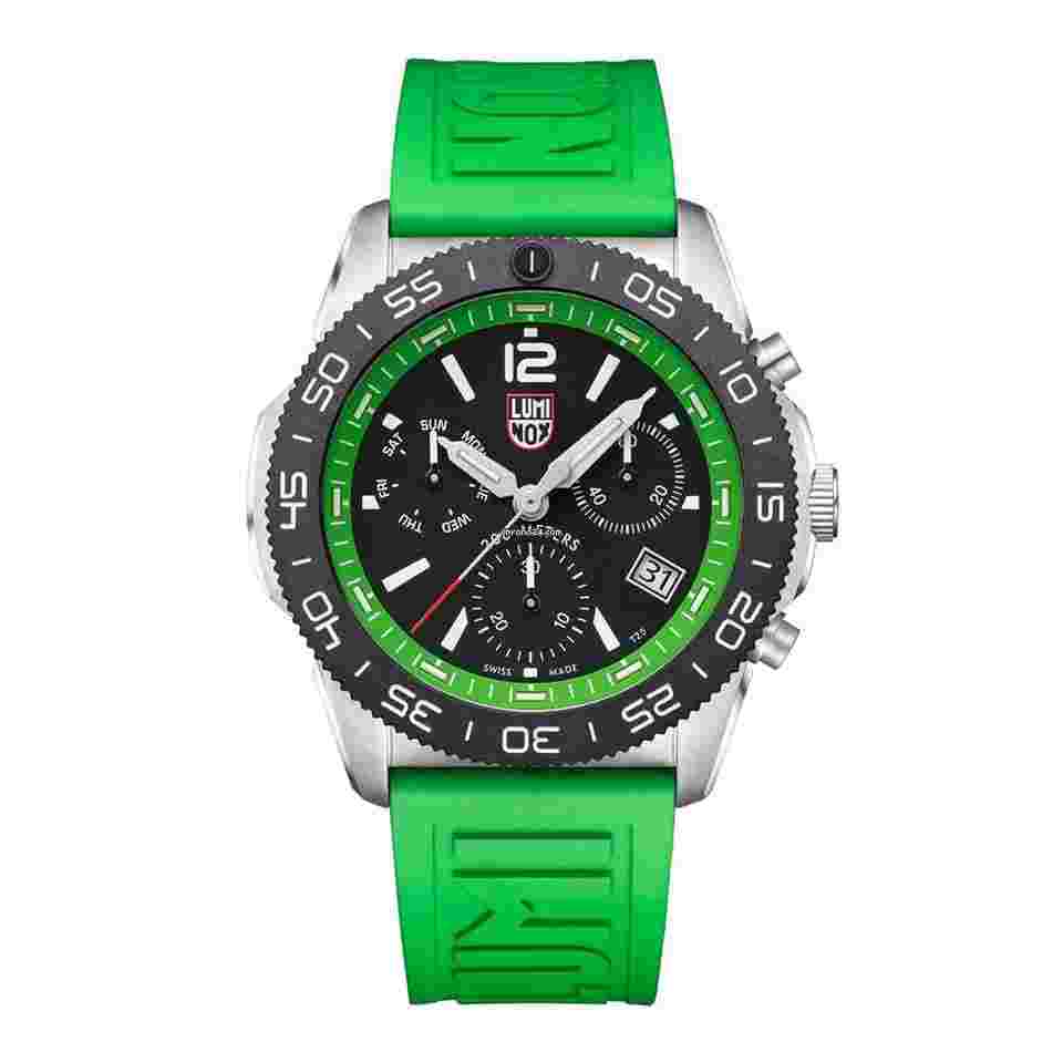 Luminox
                           
                                 Pacific Diver XS.3157.NF 44 mm Steel Green Rubber Quartz Men's Watch