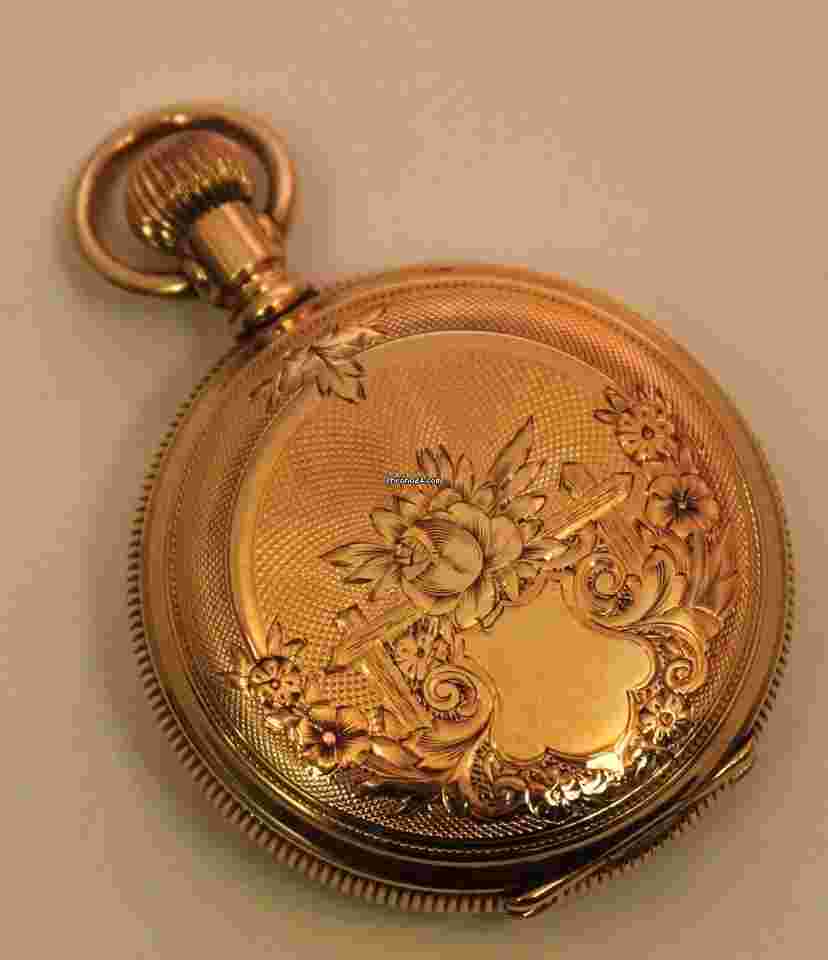 Elgin
                           
                                 14k Solid Yellow Gold 35mm Hunter Pocket-watch 34 Grams 1900s