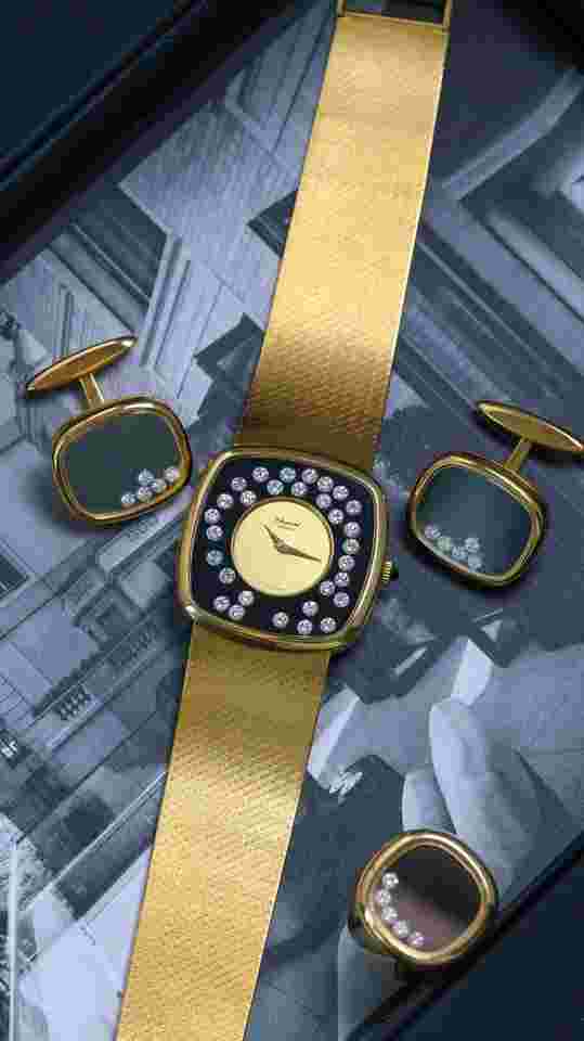 Chopard Happy Diamonds
                           
                                 18k watch cufflinks and ring