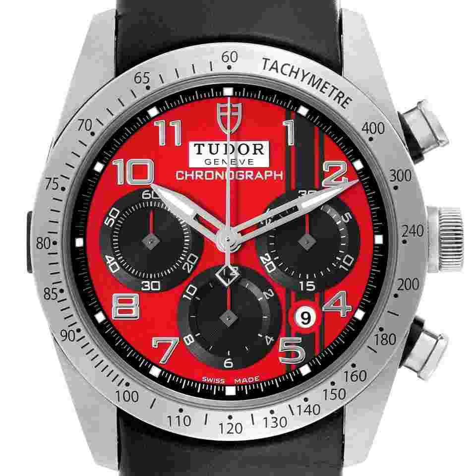Tudor Fastrider Chrono
                           
                                 Ducati Chronograph Red Dial Steel Mens Watch 42000D Box Card