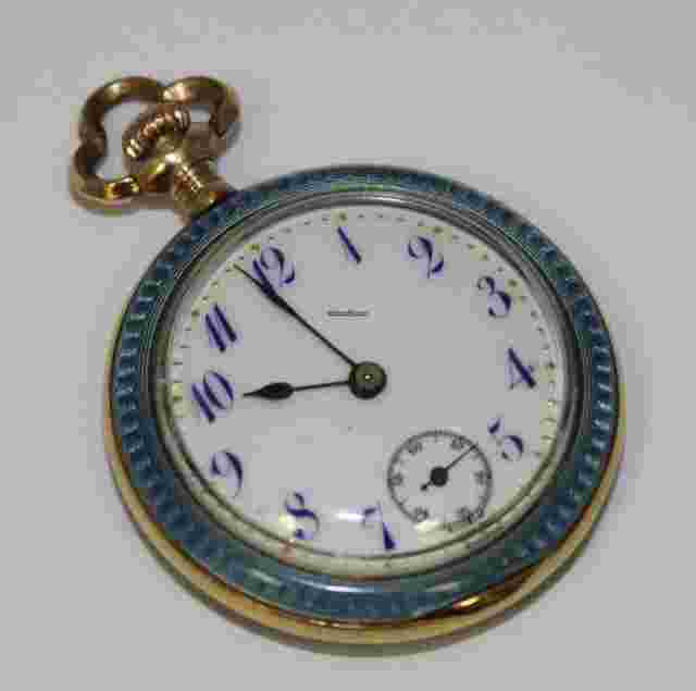 Gruen
                           
                                 Vintage Gruen 14k Solid Yellow Gold White Dial 31mm Pocket-watch Circa 1908