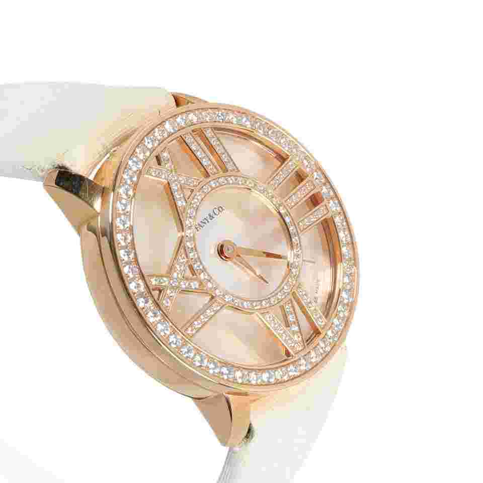 Tiffany Atlas
& Co. Atlas Cocktail Z1900.10.30691A40B Women's Watch in 18kt Rose Gold