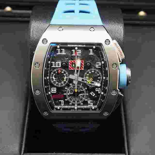 Richard Mille RM 011
                           
                                 Chronograph RM11-FM Felipe Massa White Gold 50mm Openworked Dial