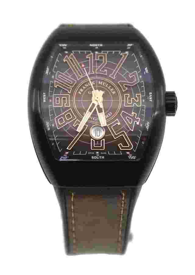 Franck Muller Vanguard Men's Black Watch - V45SCDT