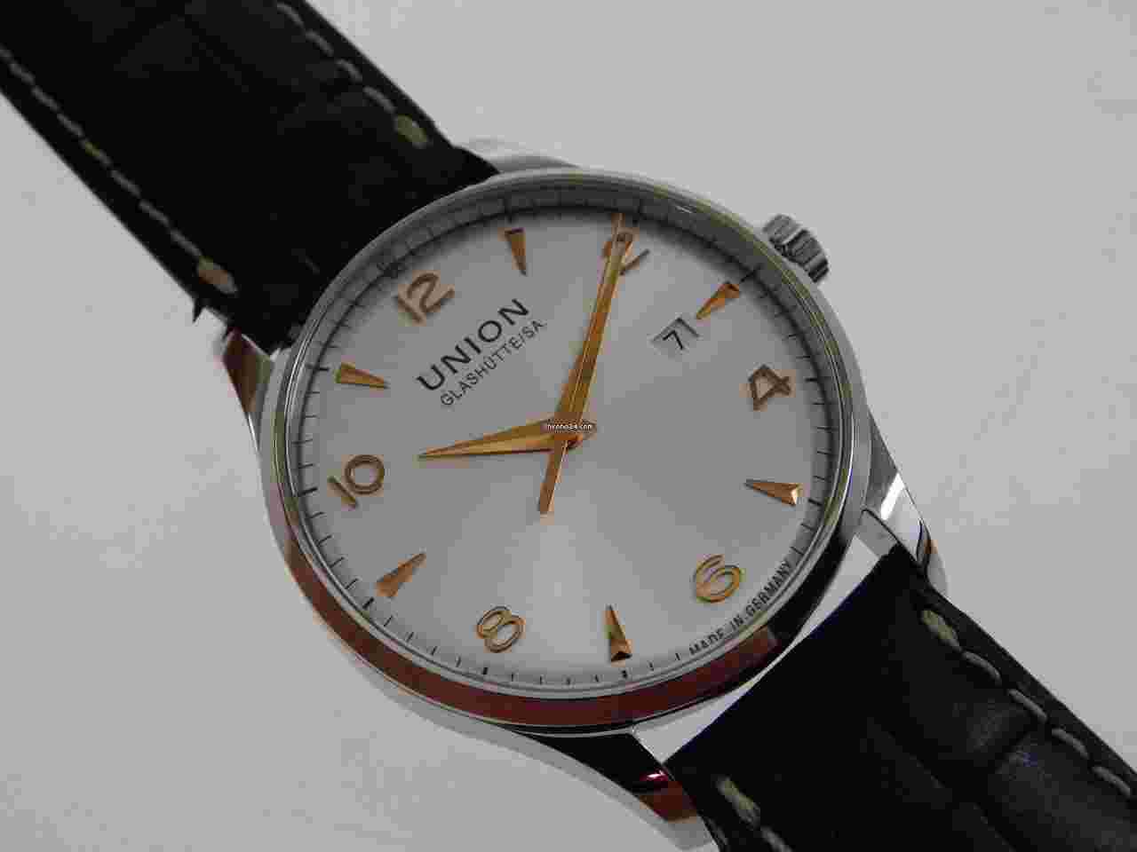 Union Glashütte Noramis Date
mit Datum Automatik Krokoband 40 mm Full Set wie Neu