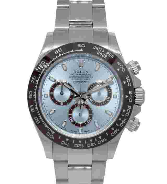 Rolex Daytona
                           
                                 Chronograph Platinum Ice Blue Dial Watch B/P ’23’ 116506