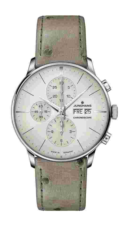 Junghans Meister Chronoscope
                           
                                 40.7mm Leather Strap Watch 27/4223.02