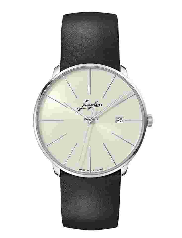 Junghans Meister
                           
                                 Fein Automatic Signature 39.5mm Leather Strap Watch 27/4355.00
