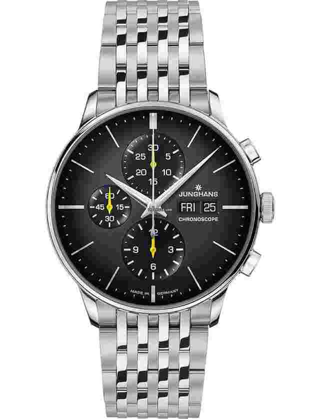 Junghans Meister Chronoscope
                           
                                 English Day Stainless Steel Watch 27/4429.47