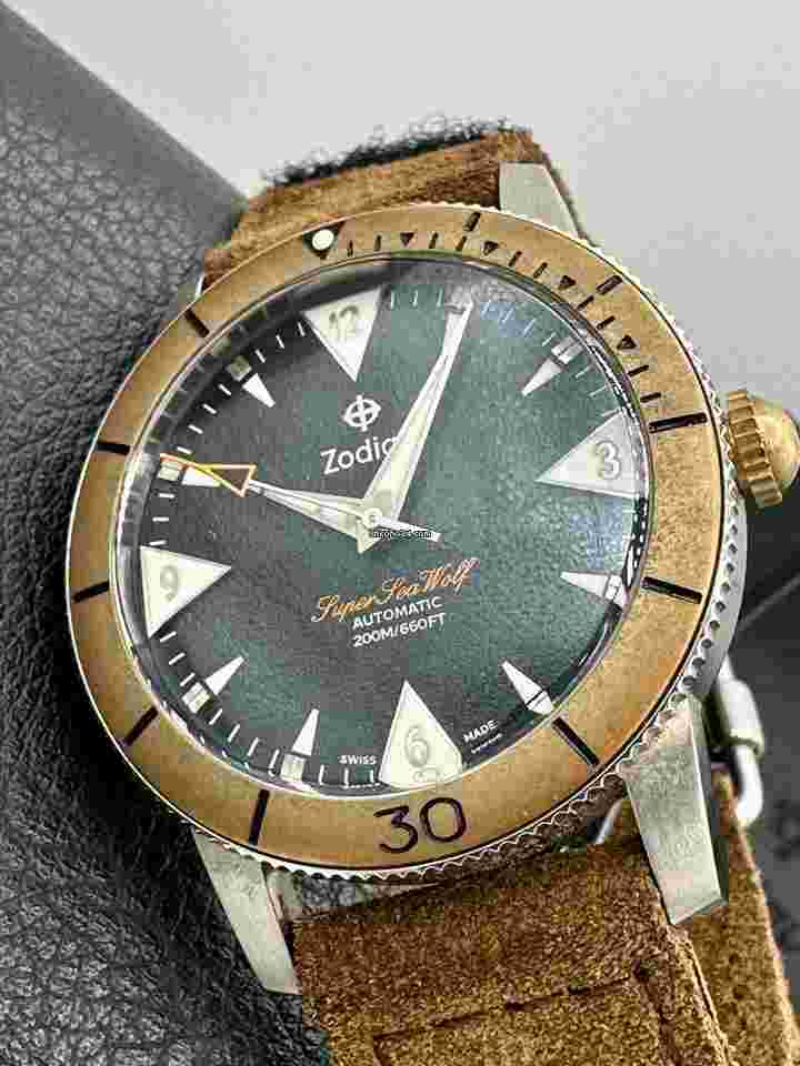 Zodiac Sea Wolf
                           
                                 X Huckberry Super Sea Wolf Bronze Skin Diver Limited Edition SOLD OUT
