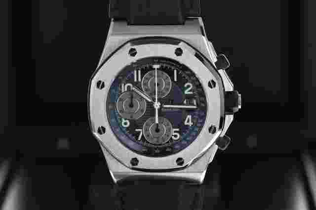 Audemars Piguet Royal Oak Offshore Chronograph
                           
                                 Predecessor to the End of Days Blue Arabic Clous de Paris 25770ST BEAST