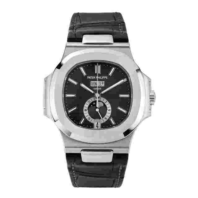 Patek Philippe Nautilus
                           
                                 5726/1A Moonphase Steel Black Index Dial 40 mm