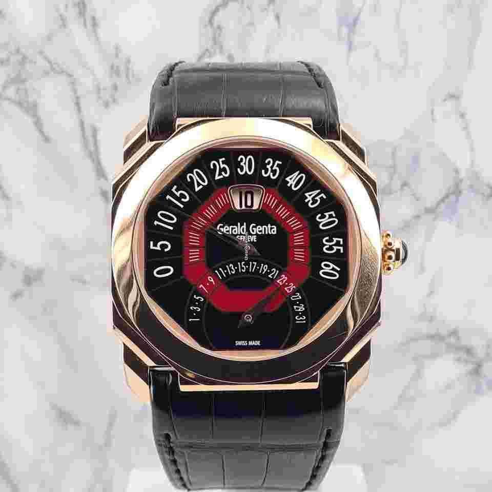 Gérald Genta Octo Bi-Retro
                           
                                 Black Dial With Box