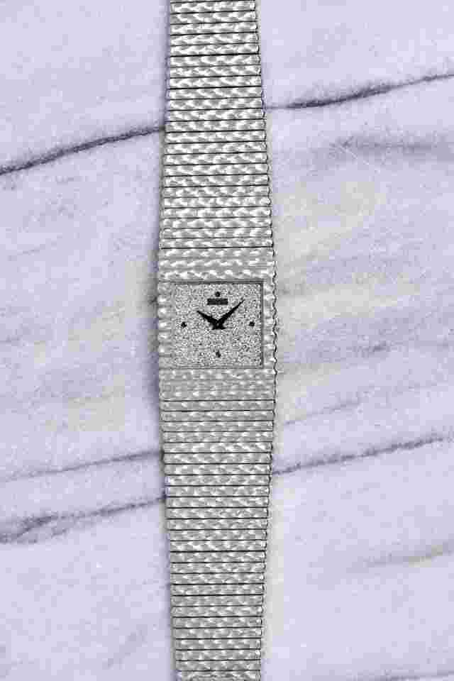 Piaget Emperador
                           
                                 Vintage 1980s Emperador 18K White Gold Reference 9131 Diamond Pave Dial Manual Wind.