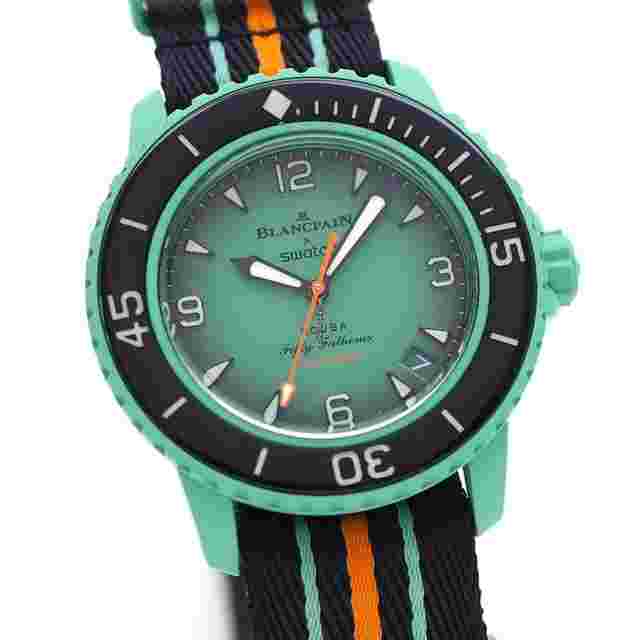 Swatch Scuba Fifty Fathoms
                           
                                 Blancpain Scuba Fifty Fathoms Indian Ocean Ref. SO35I100 Warranty dated September 2023