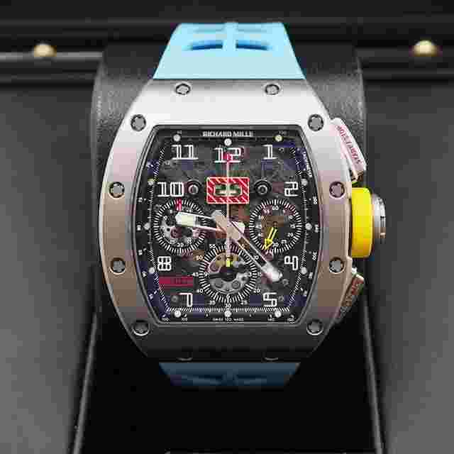Richard Mille RM 011
                           
                                 RM11-FM Chronograph Felipe Massa Titanium 50mm Openworked Dial