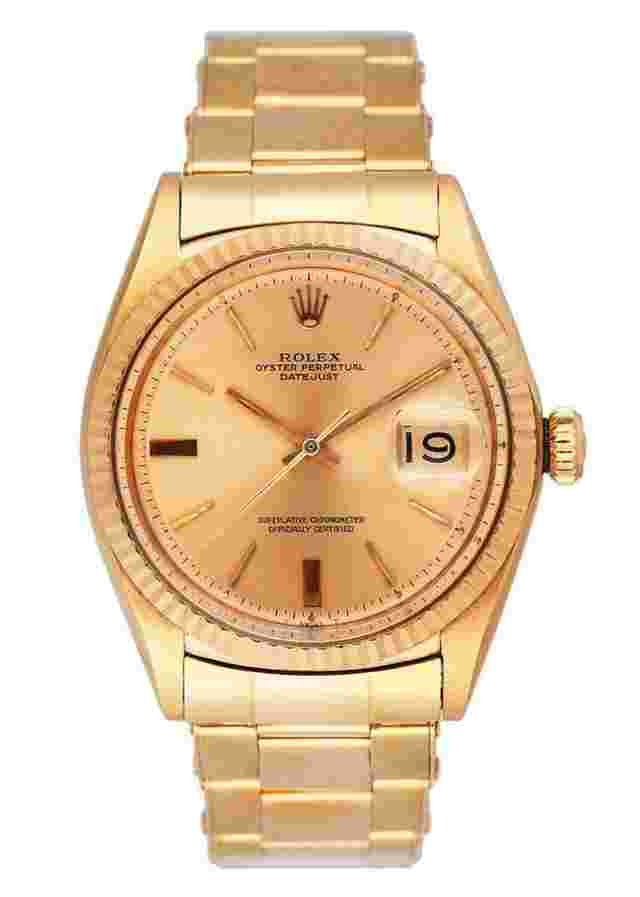 Rolex Datejust 36
                           
                                 1601 Pink Dial 18K Rose Gold Mens Watch