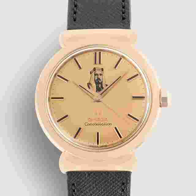 Omega Constellation
                           
                                 Hooded Rose Gold Sheikh Khalifa Bahrain Vintage