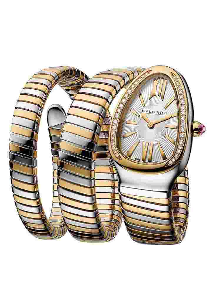 Bulgari Serpenti
                           
                                 Tubogas 35 mm Yellow gold & Steel Ladies Watch 103797