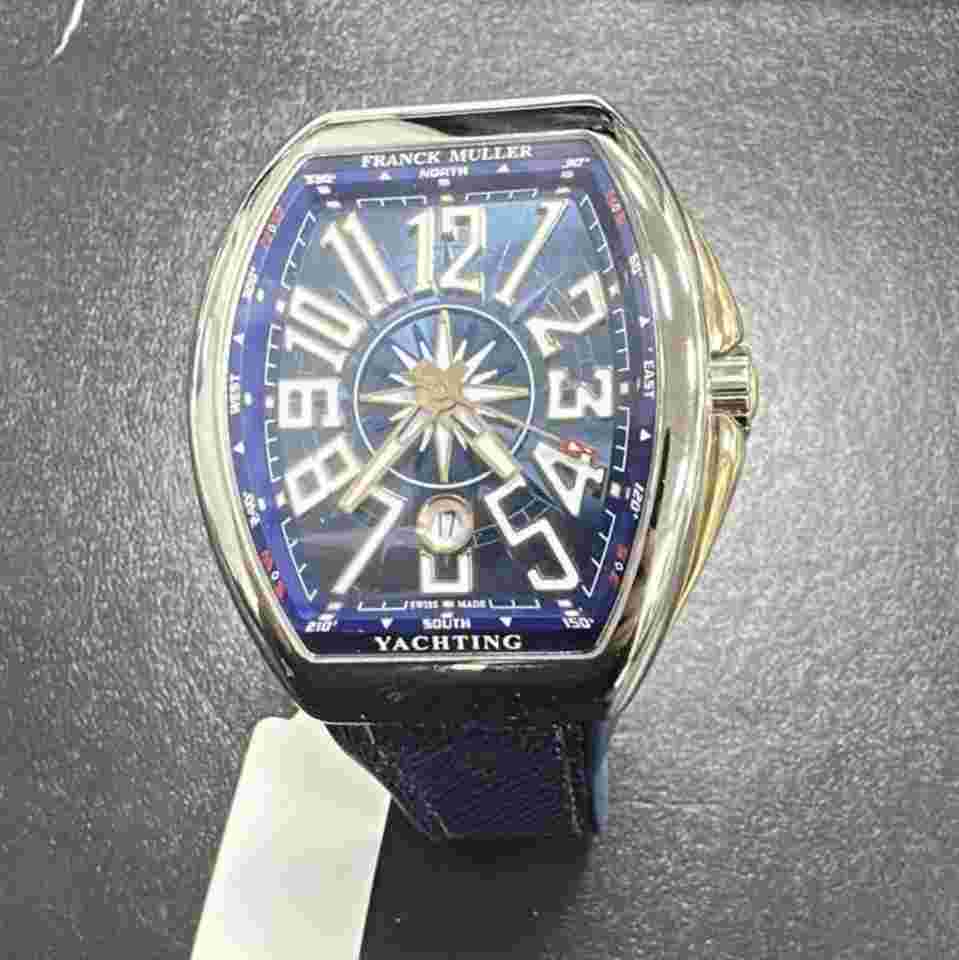 Franck Muller Vanguard
Yachting 45 mm 18K RG/SS - Blue Dial - Rubber Strap 45SCYACHTBLU5N