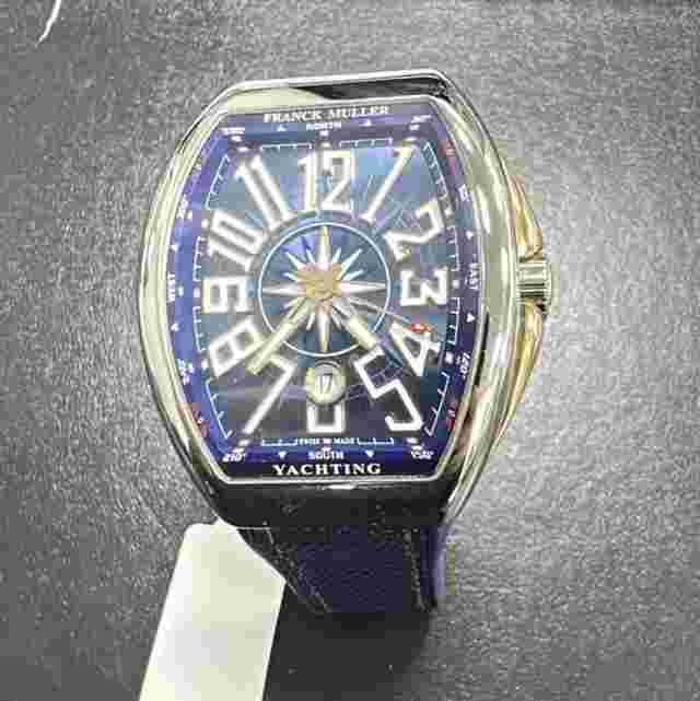 Franck Muller Vanguard
                           
                                 Yachting 45 mm 18K RG/SS - Blue Dial - Rubber Strap 45SCYACHTBLU5N