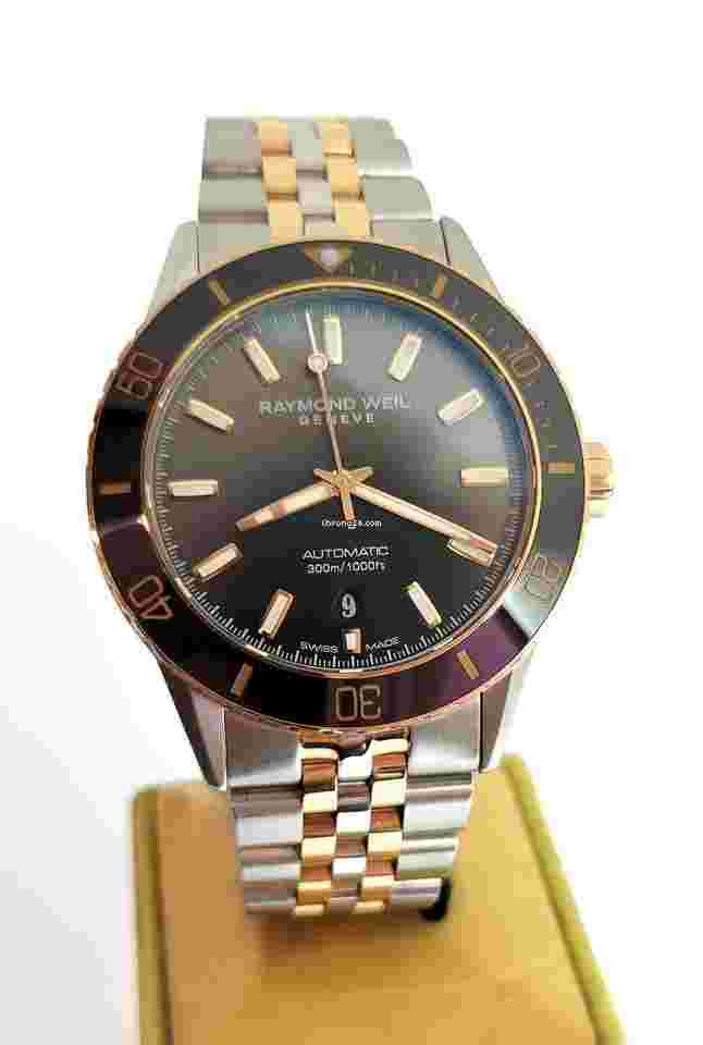 Raymond Weil Freelancer
                           
                                 S/Steel & Rose Gold Mens RAYMOND WEIL Freelancer Watch Black Dial Ref 2775 MINT