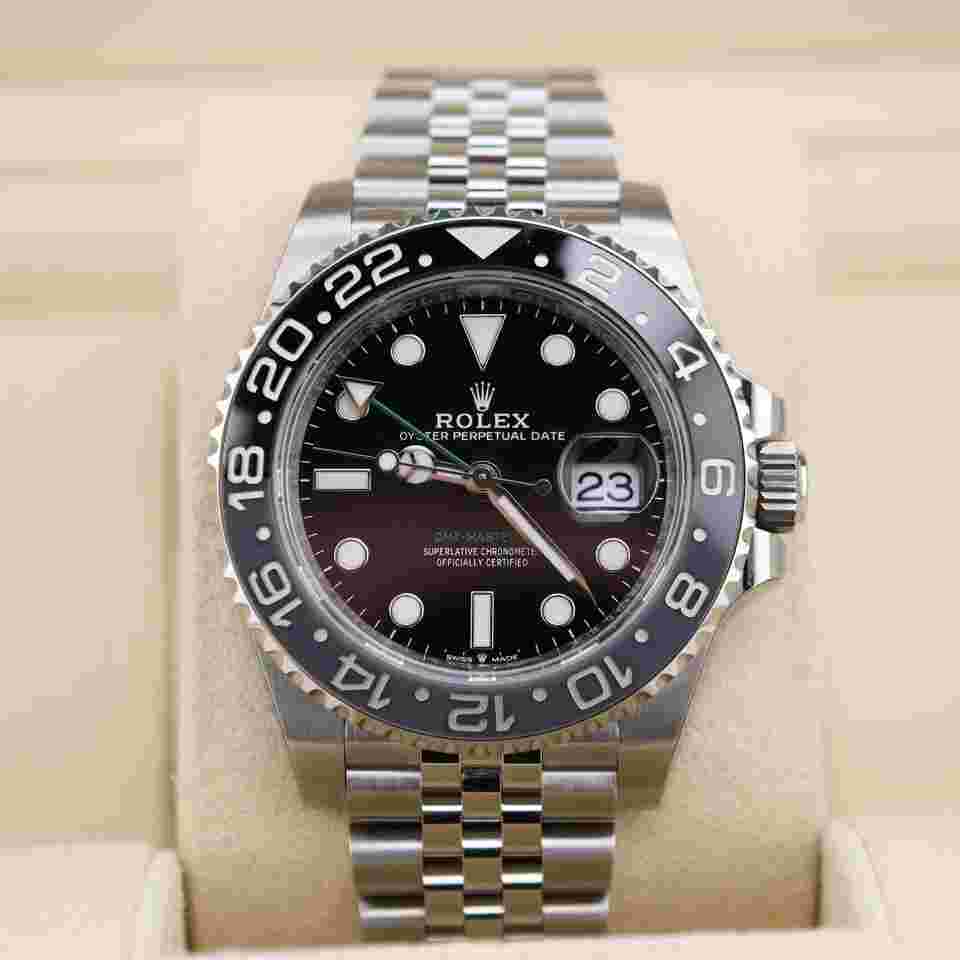 Rolex GMT-Master II
New 2024 Full Stickers GMT-Master II Bruce Wayne 126710GRNR Jubilee