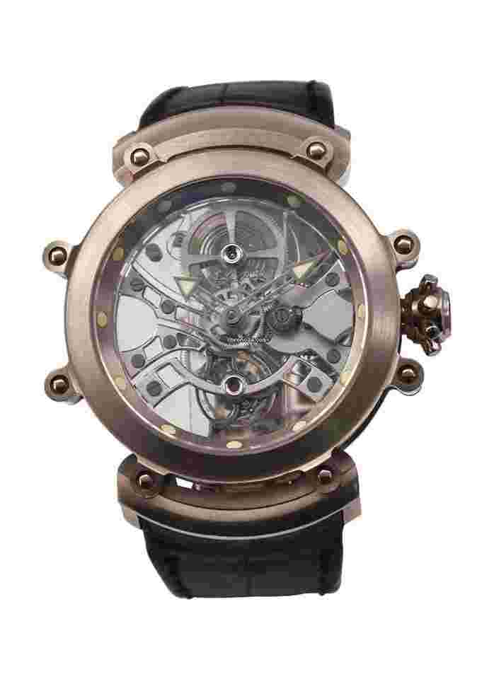 Bulgari Bulgari
Gerald Genta Tourbillon Sapphire in White Gold - Limited to 25 Pieces on Black Crocodile Leather Strap with Skeleton Dial