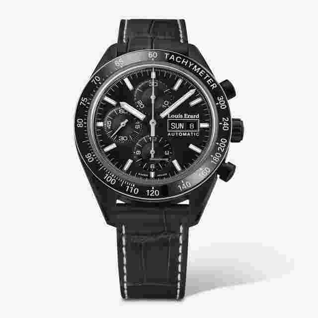 Louis Erard La Sportive
                           
                                 Chronograph Black PVD Automatic Men's Watch