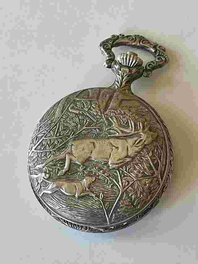 PIERRE JACQUARD Electra 17 Jewels Hunter Case Pocket Watch Vintage Swiss Made