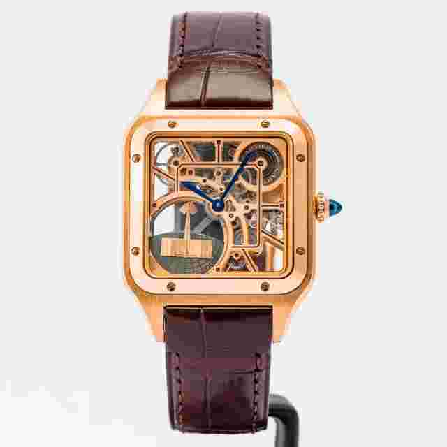 Cartier Santos Dumont
                           
                                 Skeleton Micro-Rotor Rose Gold 43.5x31.4mm (WHSA0030) - BOX & PAPERS 2024