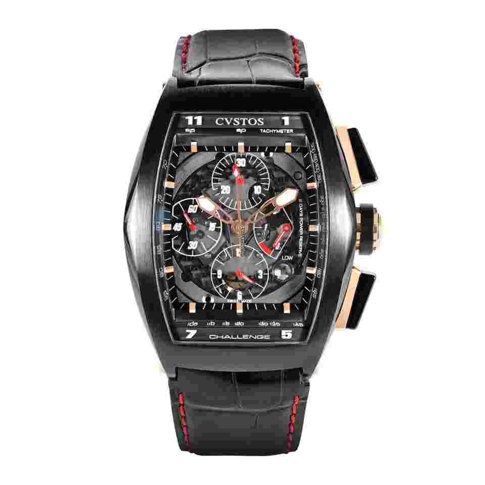 Cvstos Challenge
                           
                                 Black Steel Chronograph Skeleton Dial 53 mm