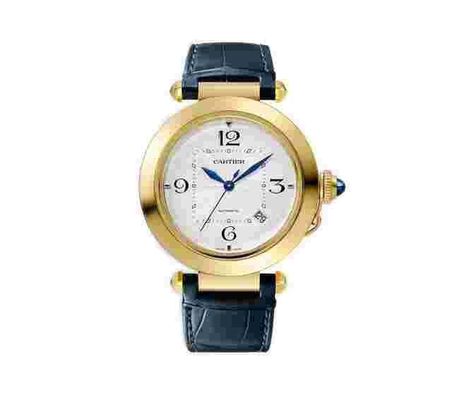 Cartier Pasha
                           
                                 41mm 18k Yellow Gold Silver Flinqué Dial