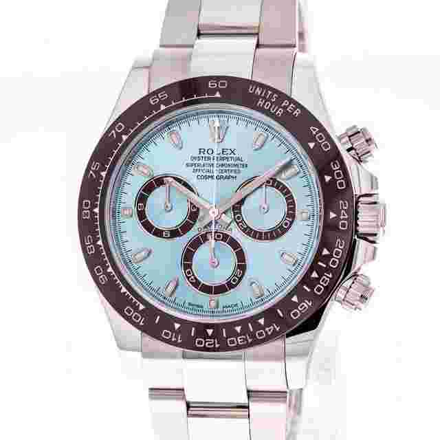 Rolex Daytona
                           
                                 40 Platinum Ice Blue 116506 like NEW 2018 Full Set