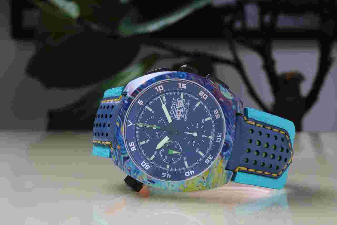 TOCKR Hydro Dipped Tie-Dye Chronograph 4447 AD1CAM9.02.HX Limited Edition of 500 pieces 