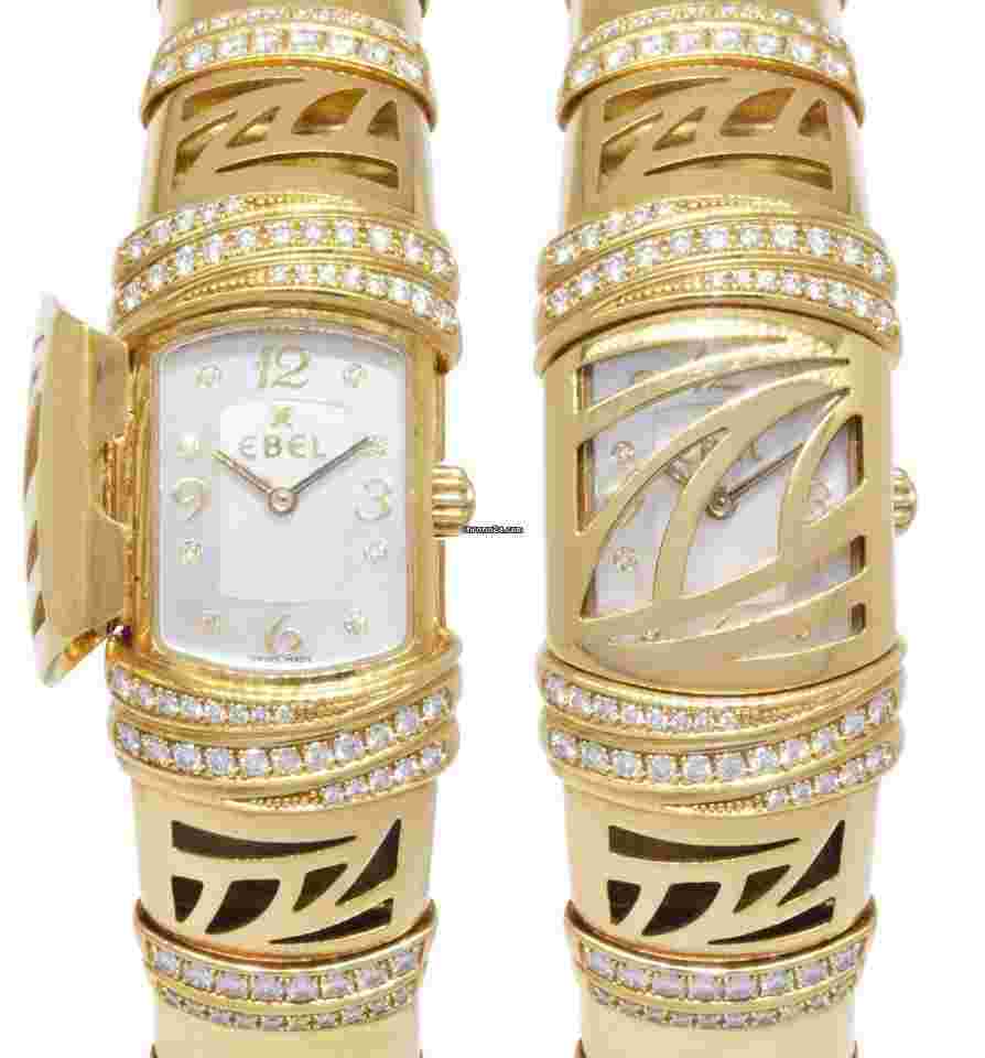 Ebel
                           
                                 Shanta 18k Yellow Gold MOP Diamond Ladies Quartz Watch 8057829-12