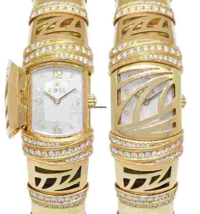 Ebel
                           
                                 Shanta 18k Yellow Gold MOP Diamond Ladies Quartz Watch 8057829-12
