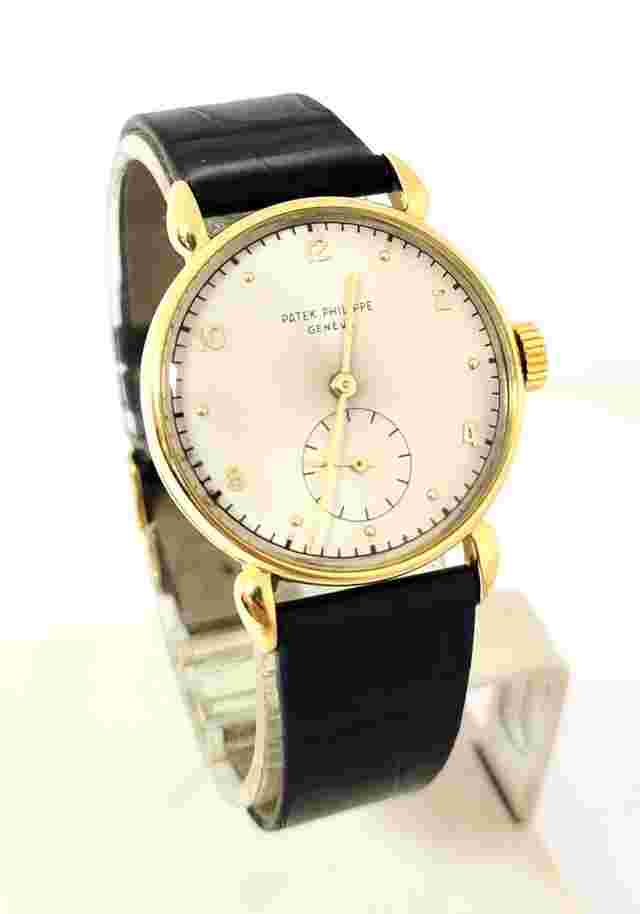 Patek Philippe Calatrava
                           
                                 Vintage 18k PATEK PHILIPPE Mens Calatrava Winding Watch c.1950s Ref 590 RARE