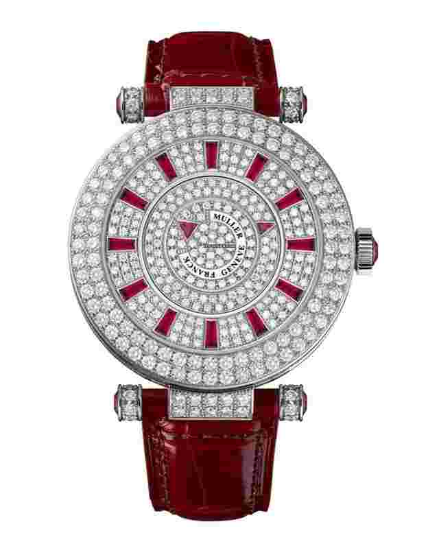 Franck Muller Double Mystery
                           
                                 Ruby 18kt White Gold Diamond DM 42 D 2R CD Master of Complications Skeleton