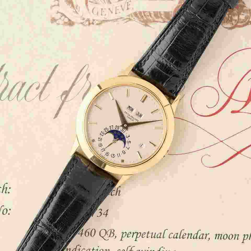 Patek Philippe Perpetual Calendar
                           
                                 3450J - "Padellone" - Mint Condition - Extract From The Archives