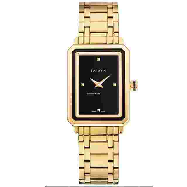 Balmain
                           
                                 Eirini 25MM Black Dial Yellow Gold SS Women's Watch B43923366