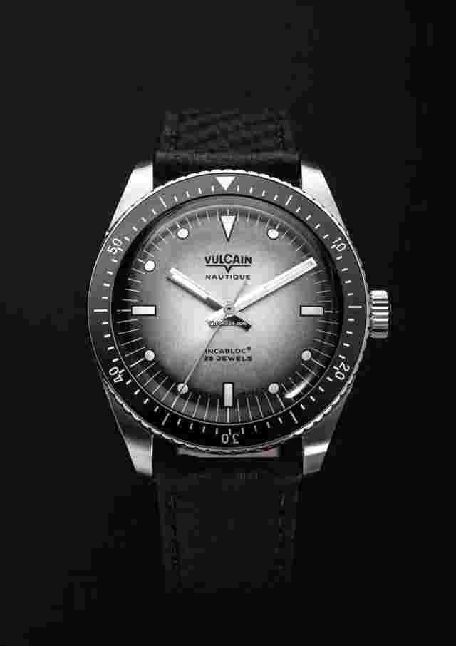 Vulcain
                           
                                 IN STOCK - Vulcain X Chronofactum Special Edition Skindiver Streamliner - Leather "Carbon"