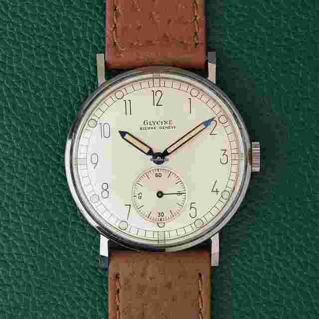 Glycine
                           
                                 Bienne Geneve Art Deco Dial Stainless Steel Vintage