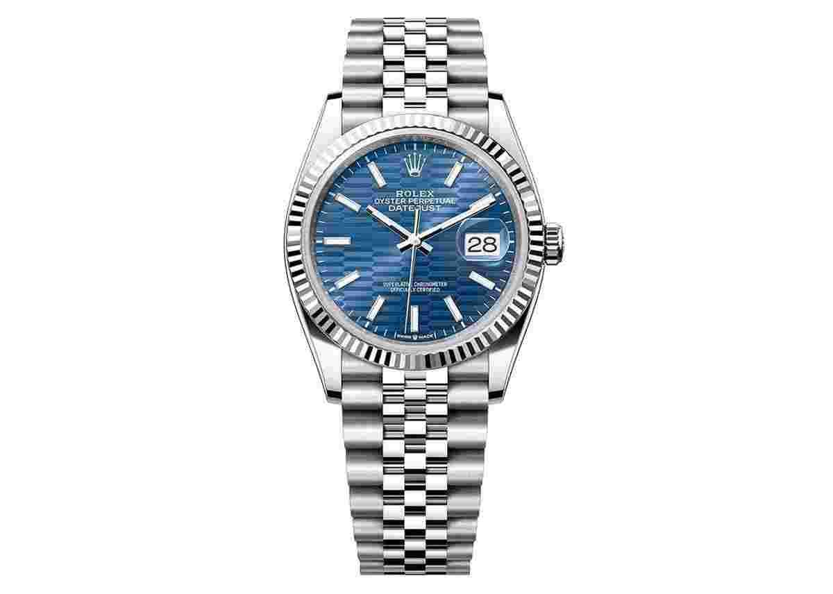 Rolex Datejust 36
36mm 126234 Oystersteel Jubilee Fluted Blue Motif D Unworn/Complete/2023+