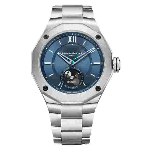 Baume & Mercier
                           
                                 Moonphase Date Automatic Blue Dial Baumatic NEW UNWORN 10682